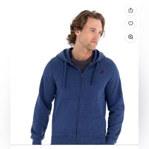U.S. Polo Assn. Men's Navy Zip-Up Sweater